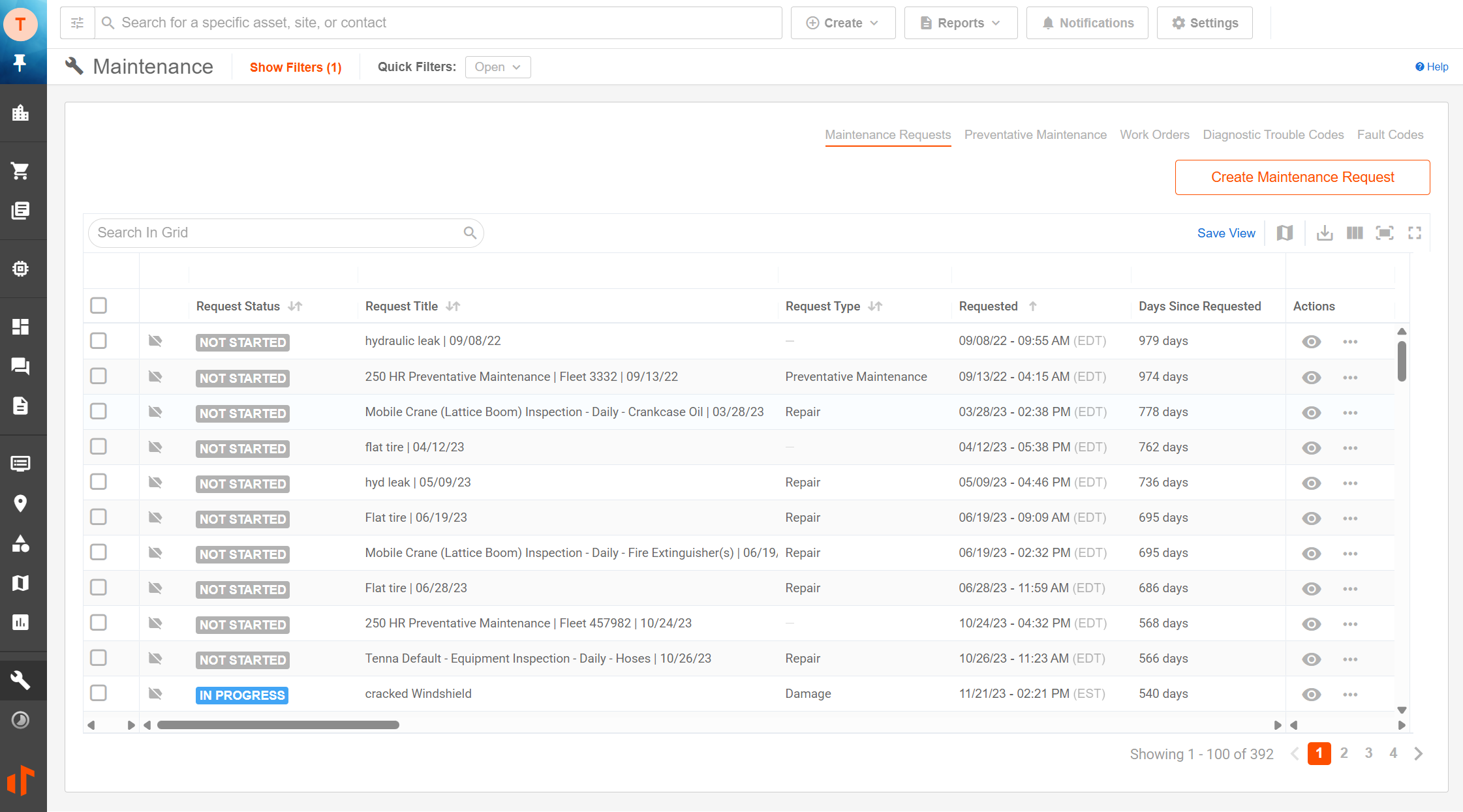 Tenna App Maintenance Request Tenna App Maintenance Request