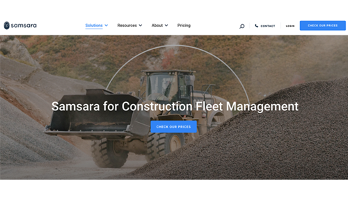 Samsara landing page
